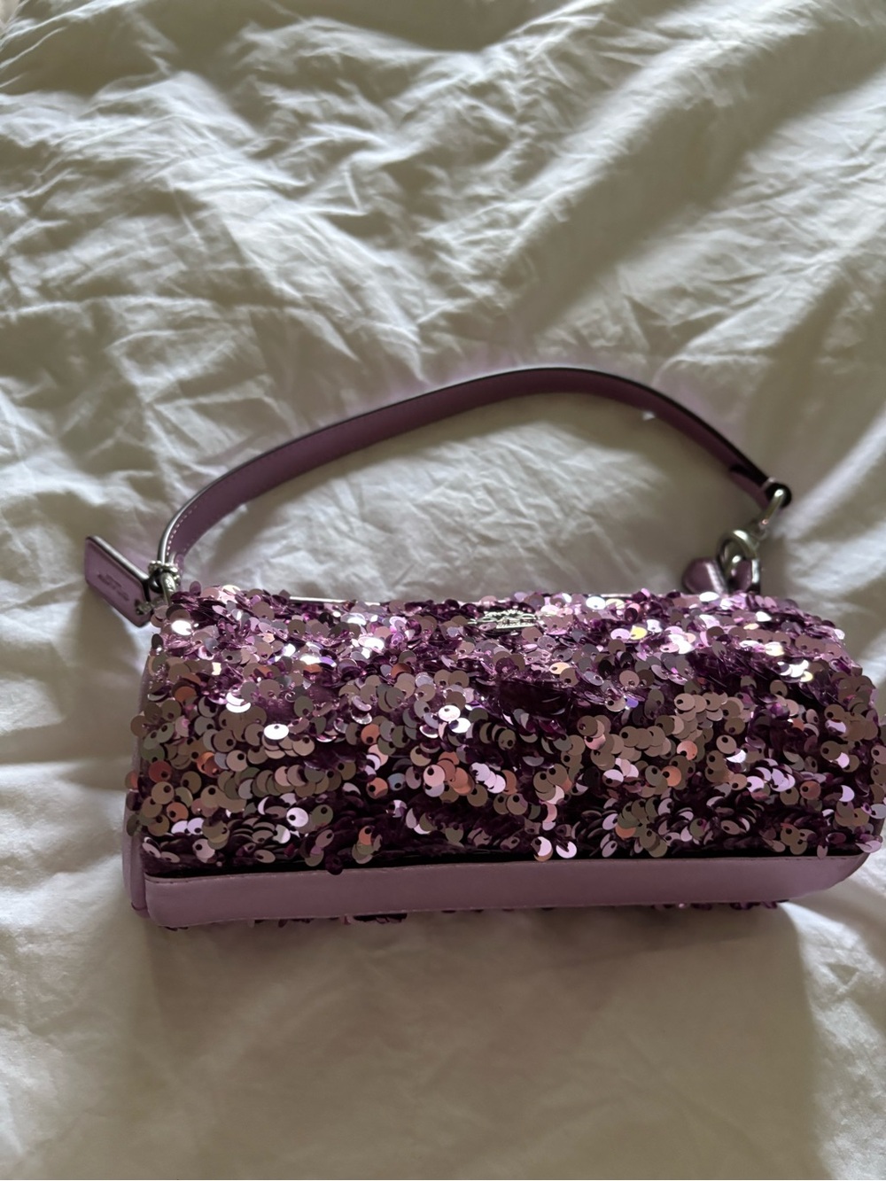 COACH Purple Sequin small purse